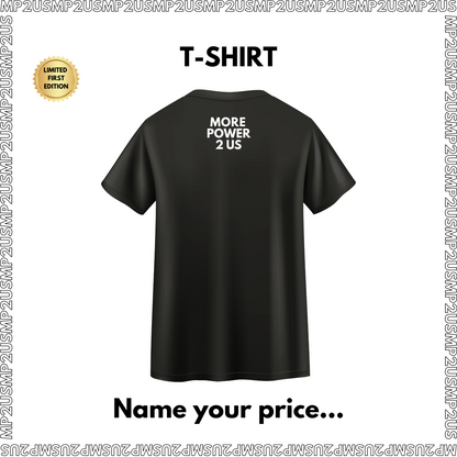 5-"Bold Statement" T-Shirt - Black / White - PRE-ORDER