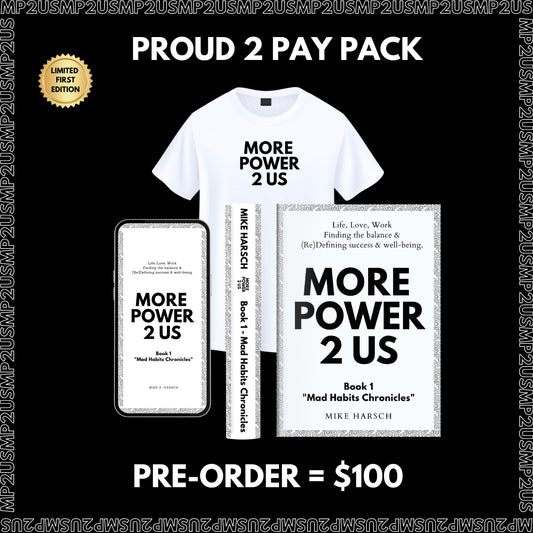 - PROUD 2 PAY PACK - BOOK (Digital + Physical) + T-SHIRT (White)
