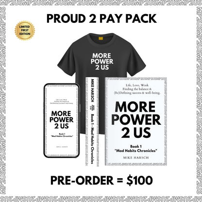 - PROUD 2 PAY PACK - BOOK (Digital + Physical) + T-SHIRT (Black)