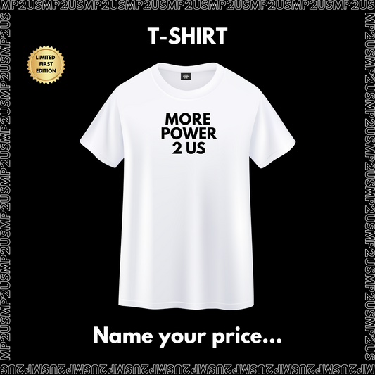 5-"Bold Statement" T-Shirt - Black / White