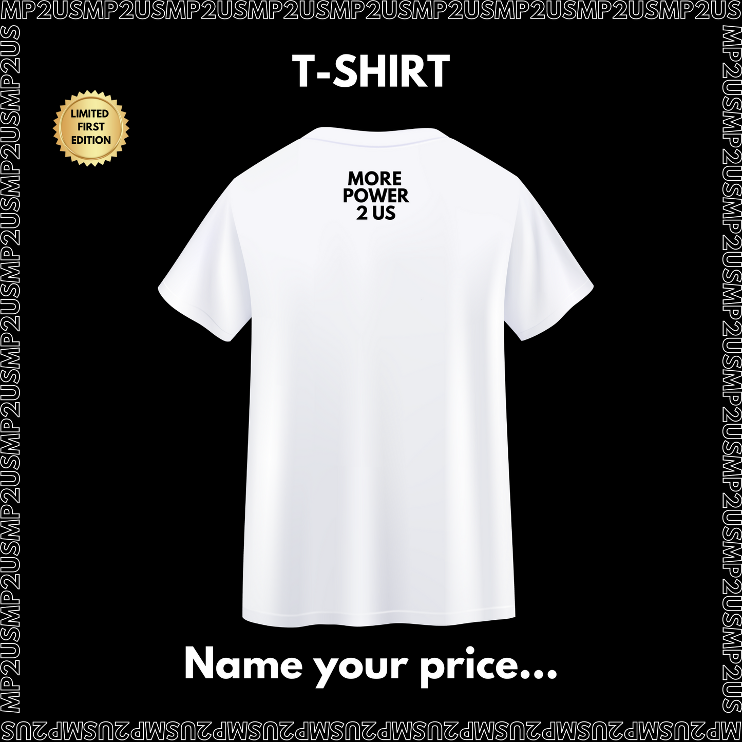 5-"Bold Statement" T-Shirt - Black / White - PRE-ORDER