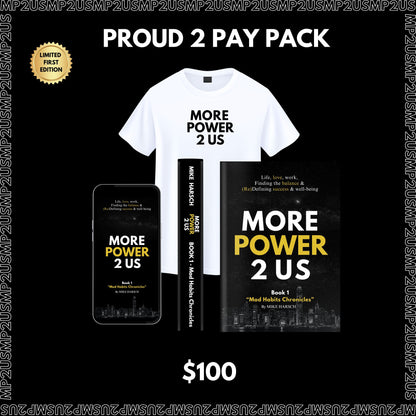 "4 The People" - PROUD 2 PAY PACK - BOOK (Digital + Physical) + T-SHIRT (White)