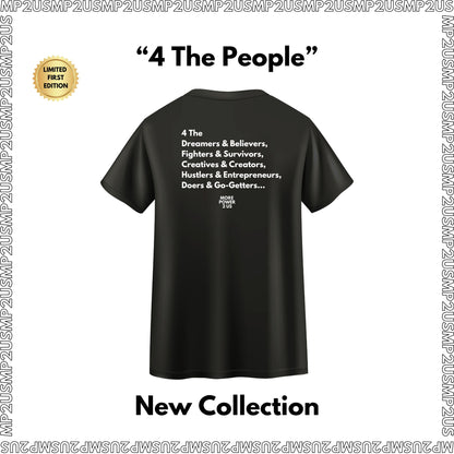 "4 The People" - PROUD 2 PAY PACK - BOOK (Digital + Physical) + T-SHIRT (Black)"